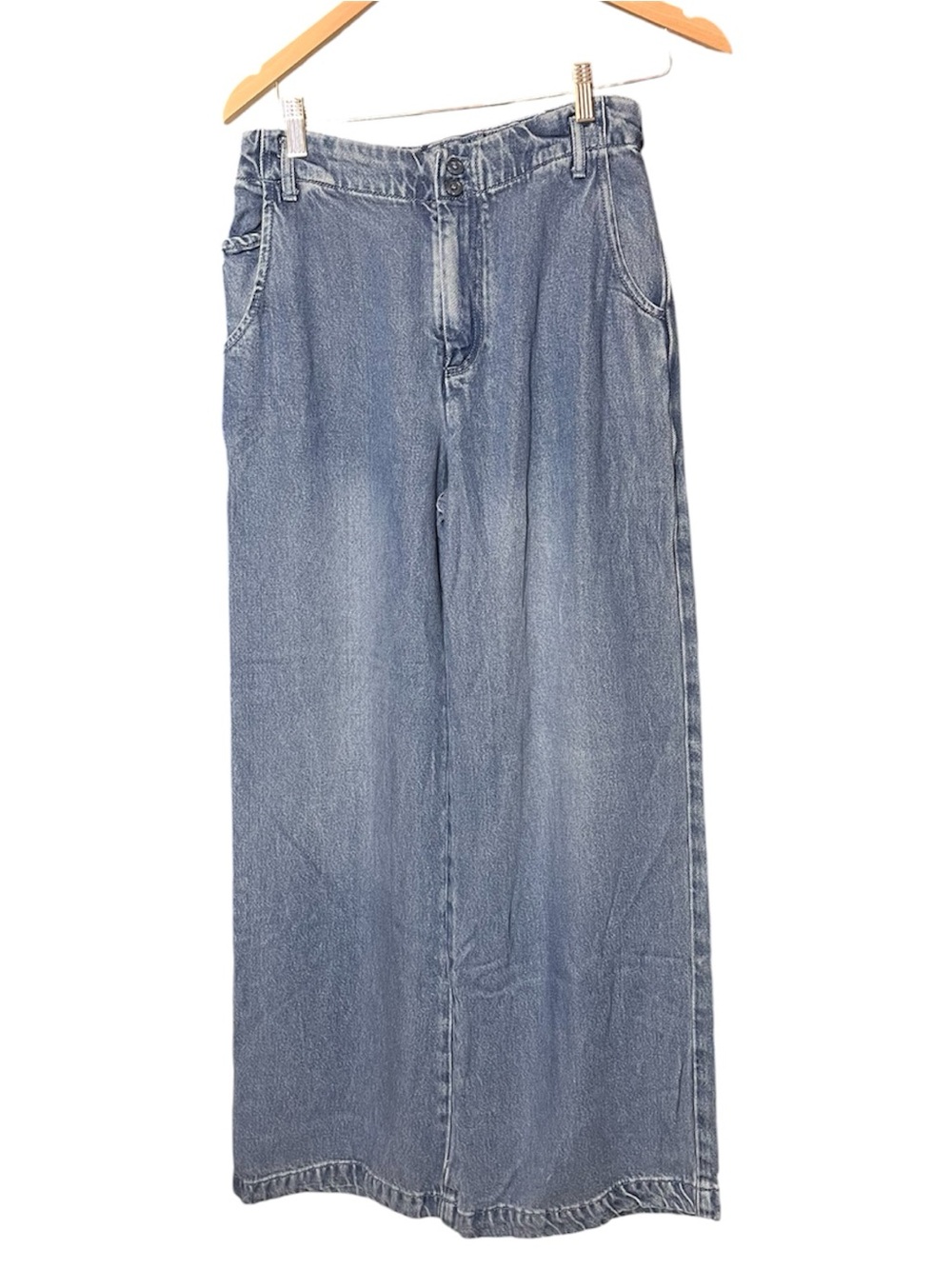 YFB Young fabulous & Broke Wide-Leg High Rise Elastic Waist Jeans Medium